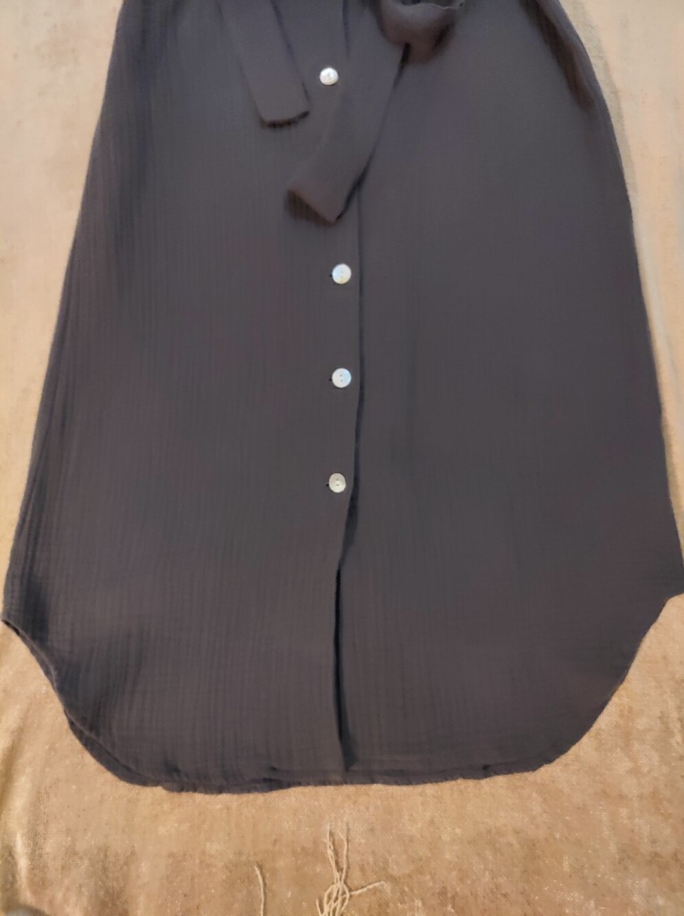 Faherty Nolita Dream Organic Cotton Gauze Shirtdress Sz XS - Picture 6 of 15